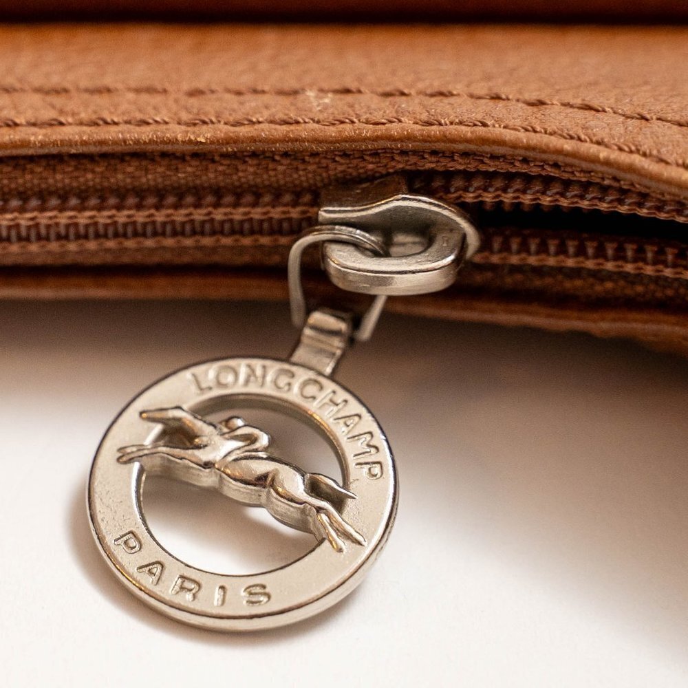 ~ FIRM PRICE ~ 
VINTAGE LONGCHAMP Camel Colored Leather Crossbody - Picture 3 of 16